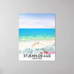 St-Jean-de-Luz, Aquitanien Reiseplakat Leinwanddruck