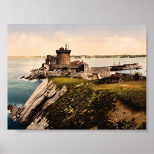 St. Jean de Luz, Fort Socoa, Pyrenäen, Frankreich Poster