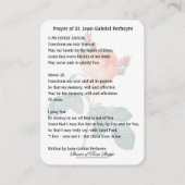 St. Jean-Gabriel Perboyre katholisches Gebet Platzkarte (Rückseite)