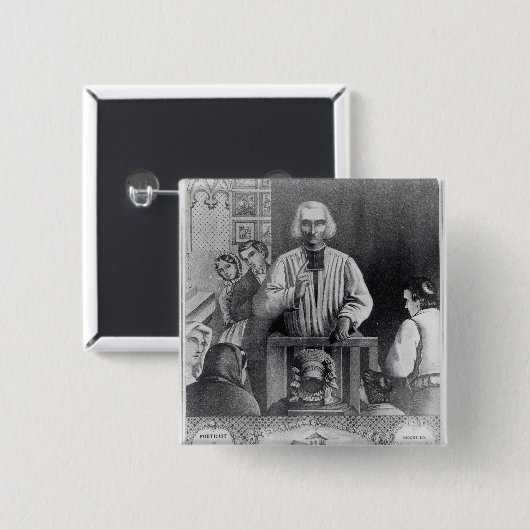 St. Jean-Marie predigender Vianney, 19. Button (Vorne & Hinten)