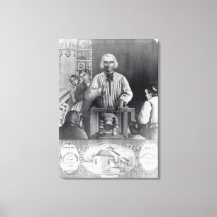 St. Jean-Marie predigender Vianney, 19. Leinwanddruck