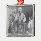 St. Jean-Marie predigender Vianney, 19. Silbernes Ornament (Links)