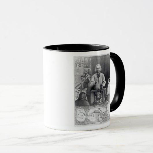 St. Jean-Marie predigender Vianney, 19. Tasse (VorderseiteRechts)