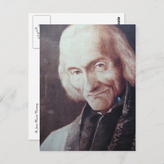 St. Jean Marie Vianney Postkarte (Vorne/Hinten)