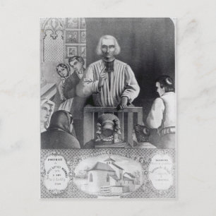 St. Jean-Marie Vianney preaching, 19. Jahrhundert Postkarte