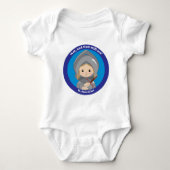 St. Jeanne d'Arc Baby Strampler (Vorderseite)