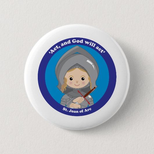 St. Jeanne d'Arc Button (Vorderseite)