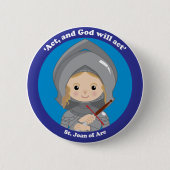 St. Jeanne d'Arc Button (Vorderseite)
