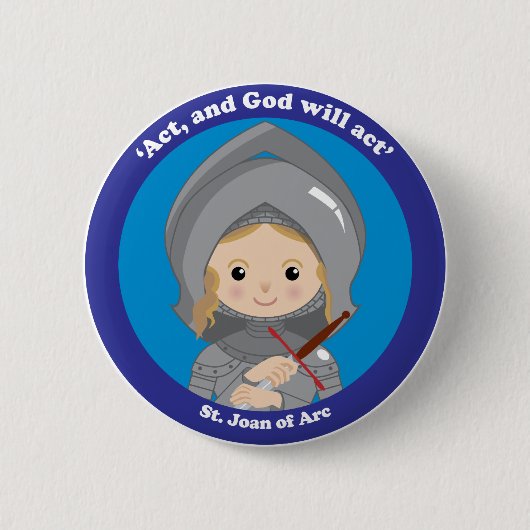 St. Jeanne d'Arc Button (Vorderseite)