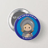 St. Jeanne d'Arc Button (Vorne & Hinten)