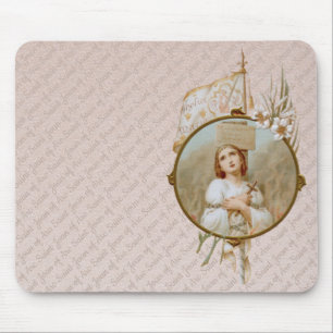 St. Jeanne d'Arc verbrennt am Pfahl (BF 01) horizo Mousepad