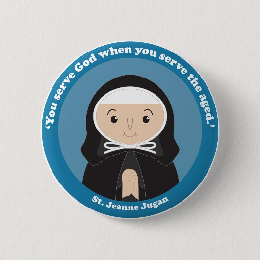 St. Jeanne Jugan Button (Vorderseite)