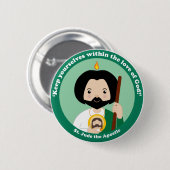 St. Jehuda der Apostel Button (Vorne & Hinten)