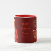 St. Jerome als Kardinal mit Book (P 004) Tasse (Zentrum)