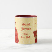St. Jerome als Kardinal mit Book (P 004) Tasse (Zentrum)