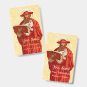 St. Jerome als Kardinal mit Buch (P 004) Ausweis (Vorder- & Rückseite)