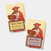 St. Jerome als Kardinal mit Buch (P 004) Ausweis (Vorder- & Rückseite)
