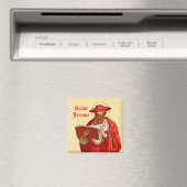 St. Jerome als Kardinal mit Buch (P 004) Magnet (In Situ (Geschirrspüler))