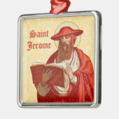 St. Jerome als Kardinal mit Buch (P 004) Ornament Aus Metall (Links)