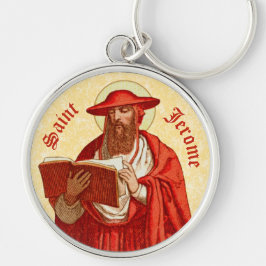 St. Jerome als Kardinal mit Buch (P 004) Schlüsselanhänger