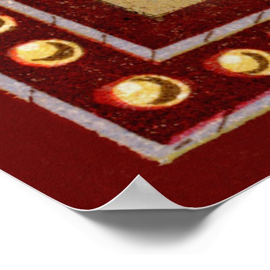 St. Jerome als Kardinal mit Löwen (P 004) Poster (Ecke)