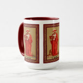 St. Jerome als Kardinal mit Löwen (P 004) Tasse (Vorderseite Links)