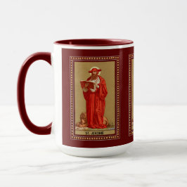 St. Jerome als Kardinal mit Löwen (P 004) Tasse