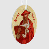 St. Jerome als Kardinal mit Motivierend Zitat Ornament (Vorderseite)