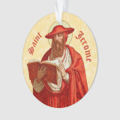 St. Jerome als Kardinal mit Motivierend Zitat Ornament (Vorderseite)