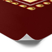 St. Jerome als Kardinal mit Pious Book Quote Poster (Ecke)