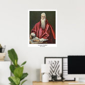 St. Jerome als Kardinal von El Greco Poster (Heimbüro)