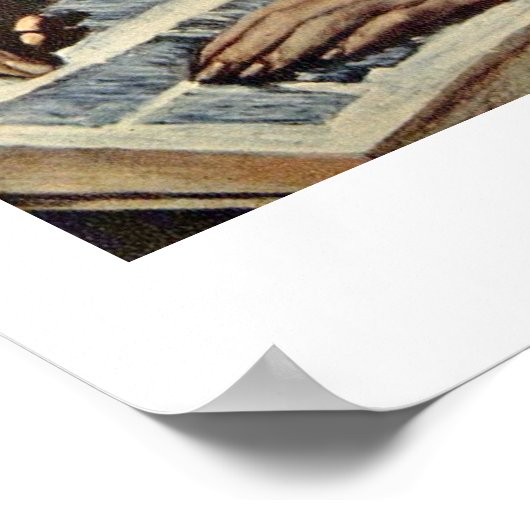 St. Jerome als Kardinal von El Greco Poster (Ecke)