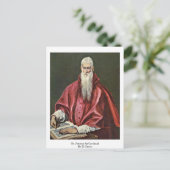 St. Jerome als Kardinal von El Greco Postkarte (Stehend Vorderseite)