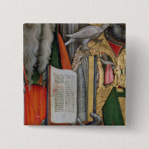 St Jerome Bibel und St Gregory Taube, Detail Button