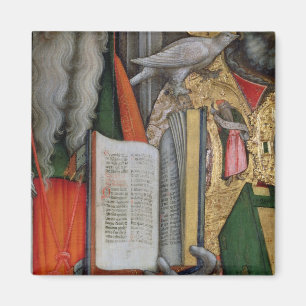St Jerome Bibel und St Gregory Taube, Detail Magnet