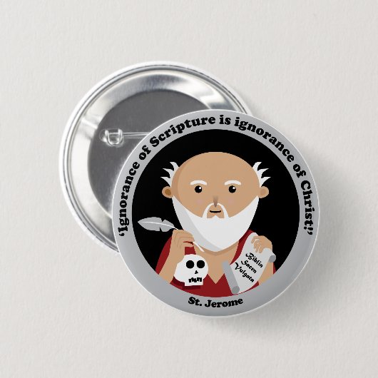 St Jerome Button (Vorne & Hinten)