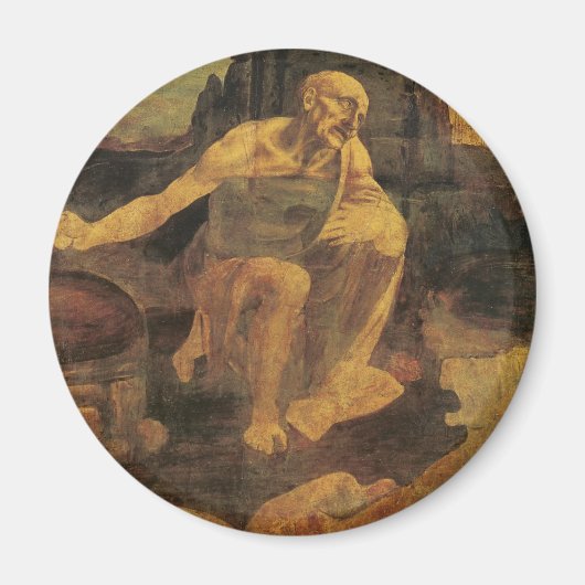 St. Jerome by Leonardo da Vinci circa 1481 Magnet (Vorne)