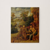 St Jerome, c.1500 (Öl auf Platte) Puzzle (Vertikal)