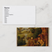 St Jerome, c.1500 (Öl auf Platte) Visitenkarte (Vorne/Hinten)