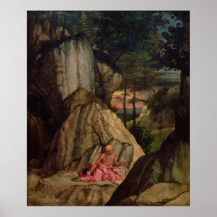 St Jerome, das in der Wüste, 1506 meditiert Poster