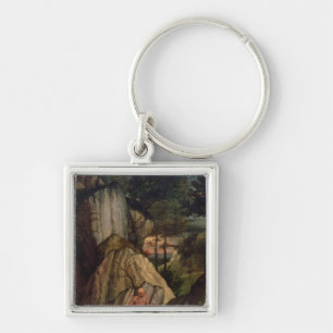 St Jerome, das in der Wüste, 1506 meditiert Schlüsselanhänger