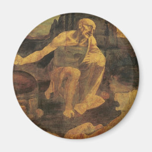 St Jerome durch Leonardo da Vinci circa 1481 Magnet