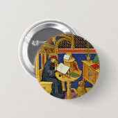 St Jerome durch Meister Des Maréchal De Boucicaut Button (Vorne & Hinten)