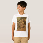 St Jerome in der Wildnis durch Leonardo da Vinci T-Shirt (Vorne ganz)