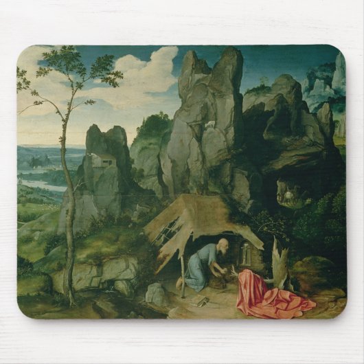 St Jerome in der Wüste (Öl auf Platte) (sehen Sie Mousepad (Vorne)
