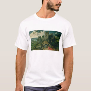 St Jerome in der Wüste (Öl auf Platte) (sehen Sie T-Shirt