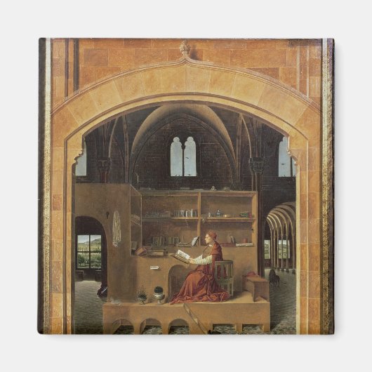 St. Jerome in seinem Studium, c.1475 Magnet (Vorne)