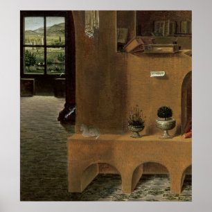 St. Jerome in seinem Studium, c.1475 Poster