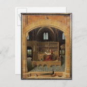St. Jerome in seinem Studium, c.1475 Postkarte (Vorne/Hinten)