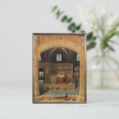 St. Jerome in seinem Studium, c.1475 Postkarte (Stehend Vorderseite)